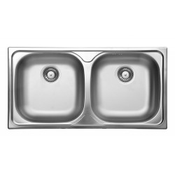 Deante zlewozmywak Xylo satyna 2k b/o 780x435x150, 3,5"