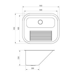 Deante komora gospodarcza 1k b/o 533x433x220, 2