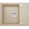 Deante zlewozmywak Andante piaskowy granit 1k z/ko 590x490x194, 3,5