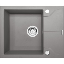 Deante zlewozmywak Andante szary metalik granit 1k z/ko 590x490x194, 3,5