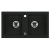 Deante zlewozmywak Zorba grafitowy granit 2k b/o 780x435x180, 3,5
