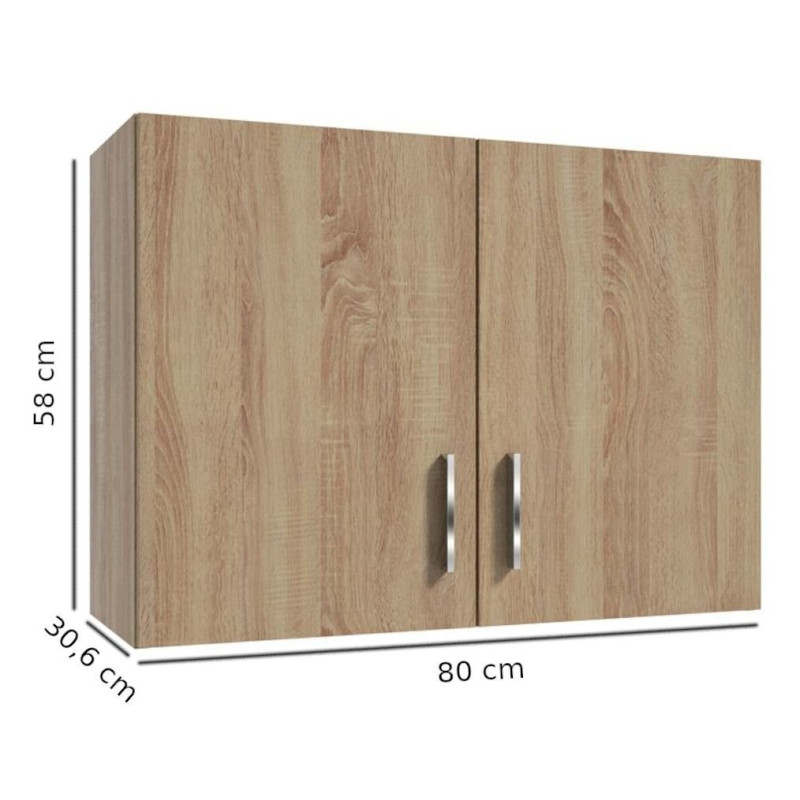 Elegancka Szafka Wisząca SINGLE A80 - Estetyka i Funkcjonalność Dąb Sonoma!