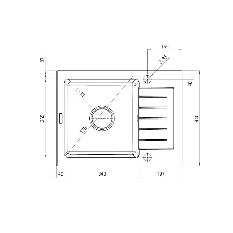 Deante zlewozmywak Zorba piaskowy granit 1k z/ko 580x440x164, 3,5 + bateria nemezja z wylewką