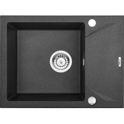 Deante zlewozmywak Evora grafit granit 1k z/ko 590x440x193, 3,5