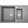 Deante zlewozmywak Andante szary metalik granit 1,5k z/o 780x490x194, 3,5