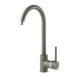 Deante bateria Milin zlewozmywakowa z wylewką "u" kolor szary