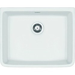 Deante zlewozmywak Sabor ceramiczny z kołnierzem biały 1k b/o 595x475x220, 3,5