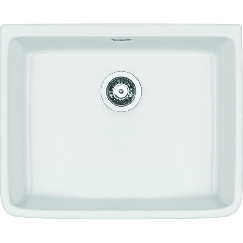 Deante zlewozmywak Sabor ceramiczny z kołnierzem biały 1k b/o 595x475x220, 3,5