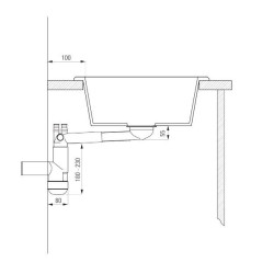 Deante zlewozmywak Eridan szary metalik granit 1k 700x520x210, 3,5