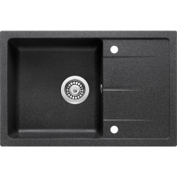 Deante zlewozmywak Leda grafitowy granit 1k z/o 670x440x164, 3,5