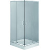 Deante kabina Funkia, kwadratowa, szkło transparentne, 90x90 cm