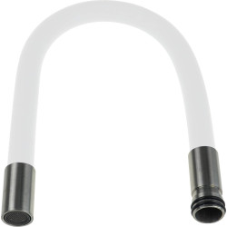 Deante elastyczna wylewka stal-biały do bat. boc