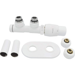 Deante zawór termostatyczny do grzejnika, prawy, biały mat, pex