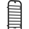 Deante grzejnik Silia czarny mat, 850x500 mm