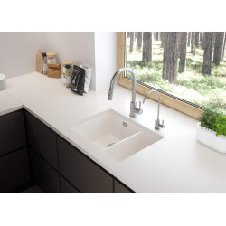 Deante bateria umywalkowa stal szczotkowana