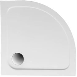 Polimat brodzik półokrągły posadzkowy Standard 80x80 z syfonem