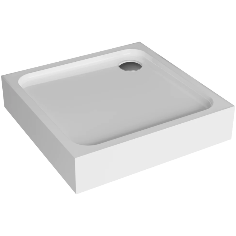 Polimat brodzik kwadratowy kompaktowy Full 80x80 z syfonem