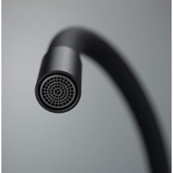 Deante bateria Luno nero zlewozmywakowa z giętą wylewką