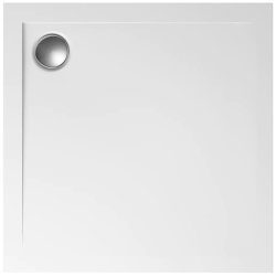 Polimat brodzik kwadratowy posadzkowy Geos 80x80 z syfonem