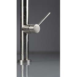 Deante bateria Olfato stal szczotkowana zlewozmywakowa z wyciąganą słuchawką