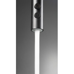 Deante bateria Olfato nero zlewozmywakowa z wyciąganą słuchawką