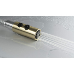 Deante bateria Olfato złoto szczotkowane zlewozmywakowa z wyciąganą słuchawką