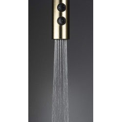 Deante bateria Olfato złoto szczotkowane zlewozmywakowa z wyciąganą słuchawką