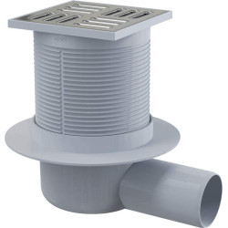 Deante odpływ punktowy 105x105 mm - kratka, stal