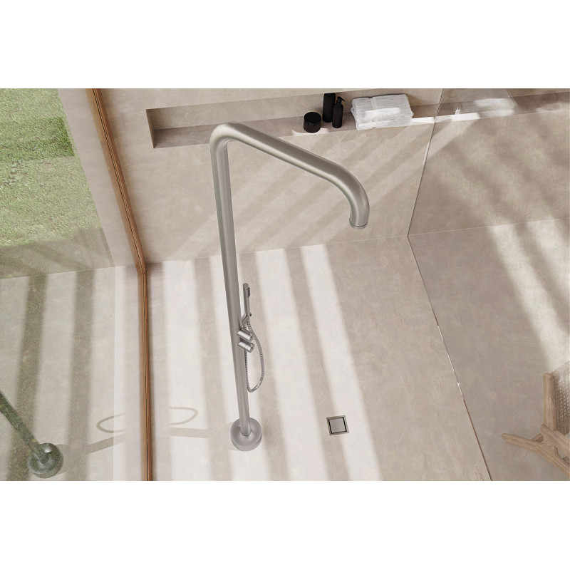 Deante odpływ punktowy 130x130 mm - ruszt odwracalny, stal