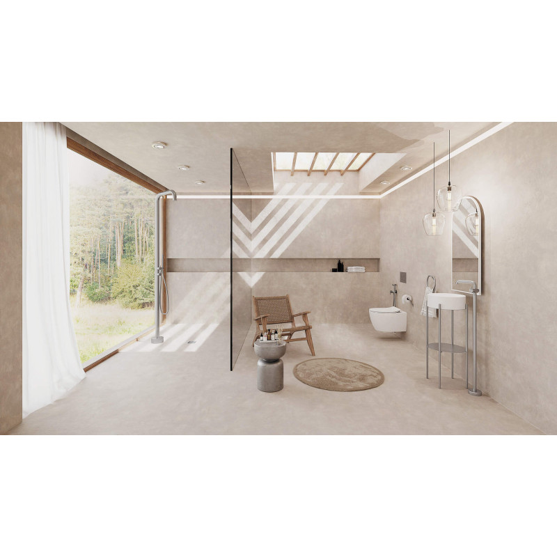 Deante odpływ punktowy 130x130 mm - ruszt odwracalny, stal