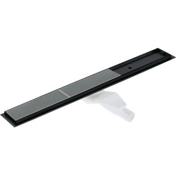 Deante odpływ liniowy odwracalny nero ruszt pod płytki/pełny długość 90 cm