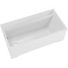 Polimat wanna prostokątna Elza 170x75 z białą obudową, z syfonem i nóżkami