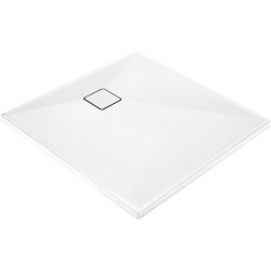 Deante brodzik Correo kwadratowy, alabaster granitowy, 90x90 cm