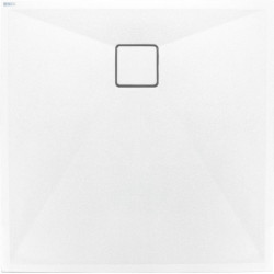 Deante brodzik Correo kwadratowy, alabaster granitowy, 80x80 cm