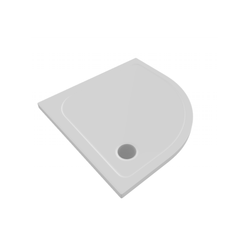 Polimat brodzik półokrągły Pako 80x80 z syfonem