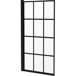 Deante parawan nawannowy Jasmin nero szkło transparentne z powłoką 80x140 cm