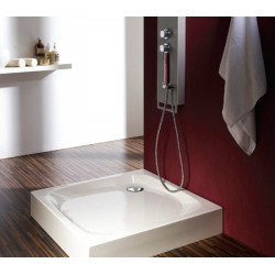 Polimat brodzik kwadratowy kompaktowy Nowy Styl 90x90 z syfonem