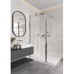 Deante ruchomy panel do walk-in kerria plus chrom
