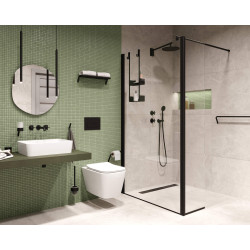 Deante ruchomy panel do walk-in kerria plus nero