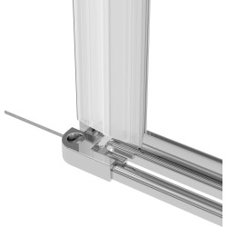 Deante komponenty kerria plus do zestawu walk-in + drzwi (zabudowa wnęki) chrom