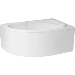 Polimat wanna asymetryczna Standard prawa 130x85 z syfonem i nóżkami