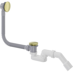 Deante syfon wannowy click-clack, złoto szczotkowane