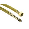 Deante wężyki przyłączeniowe 3/8 na m10 długość 40 cm 2 szt. gold