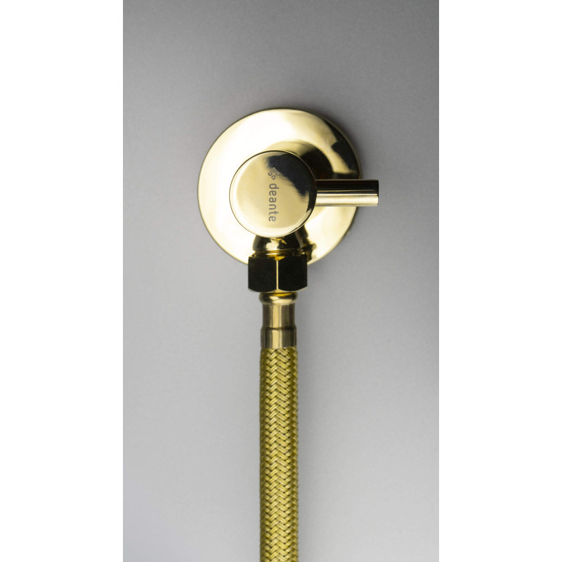 Deante wężyki przyłączeniowe 3/8 na m10 długość 40 cm 2 szt. gold