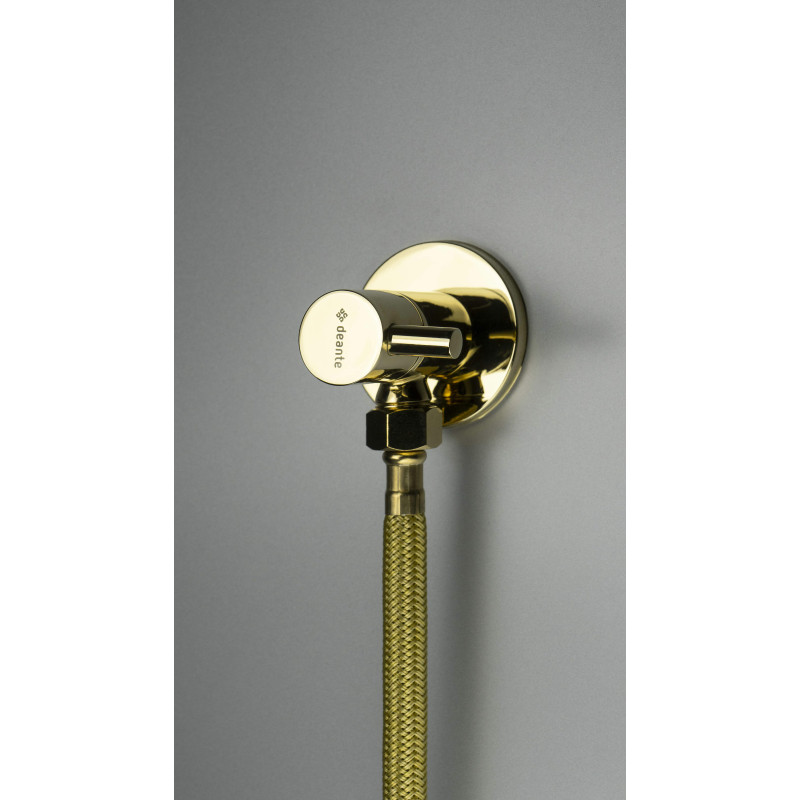 Deante wężyki przyłączeniowe 3/8 na m10 długość 40 cm 2 szt. gold