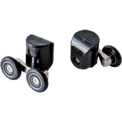 Deante rolki górne podwójne nero do szyb 5 mm (2 szt.)