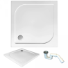 Polimat brodzik kwadratowy posadzkowy Tenor 90x90 z syfonem