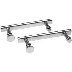 Deante kpl. uchwytów do drzwi kabiny z logo chrom rozstaw otworów montażowych 140 mm