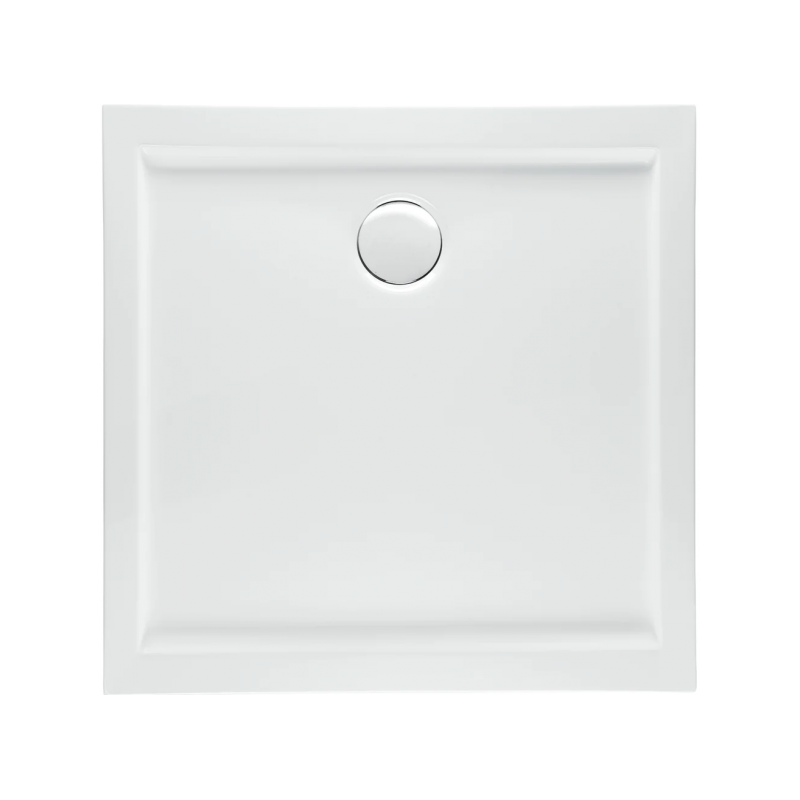 Polimat brodzik kwadratowy posadzkowy Goliat 90x90 z syfonem