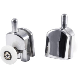 Deante rolki dolne wypinane chromowane do szyb 5 mm fi 23 mm (2 szt.)